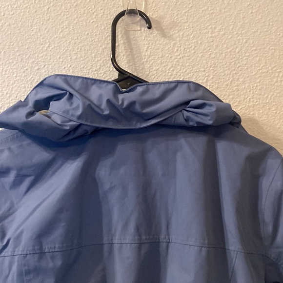 Lands end blue cinch waist rain jacket size small - Picture 7 of 8